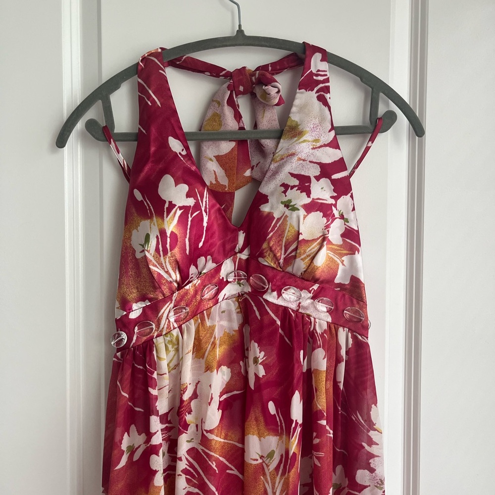 Studio 1940 Vibrant Red and White Dress